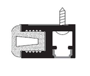 Zero 8881AA 42" Clear Anodized Aluminum Perimeter Seal with Closed Cell Sponge Neoprene