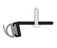 Zero 99A 48" Aluminum Perimeter Seal with Solid Neoprene