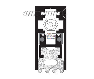 Zero 362AA 30" Sill Protection Automatic Door Bottom with Closed-cell Sponge Neoprene Insert  - Semi Mortised - Heavy Duty - Clear Anodized Aluminum