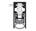 Zero 366LS-D 12" Light Spring Automatic Door Bottom for ADA Doors with Solid Neoprene Insert  - Semi Mortised - Heavy Duty - Dark Bronze Anod