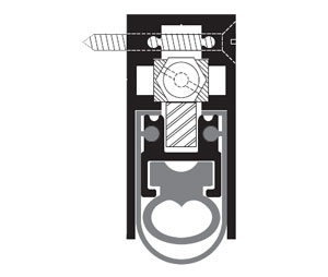 Zero 368AA 36" Sill Protection Automatic Door Bottom with Double Neoprene Insert  - Semi Mortised - Heavy Duty - Clear Anodized Aluminum
