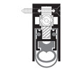 Zero 368AA 36" Sill Protection Automatic Door Bottom with Double Neoprene Insert  - Semi Mortised - Heavy Duty - Clear Anodized Aluminum