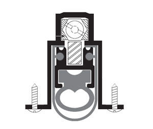 Zero 369AA 24" Sill Protection Automatic Door Bottom with Double Neoprene Insert  - Mortised - Heavy Duty - Clear Anodized Aluminum