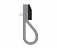 Zero 93D 24" Dark Bronze Anodized Aluminum Door Sweep with Loop Neoprene