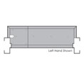 Zero T3X6575A-V3-24" Mill Finish Full Body Strength Aluminum Type3 6575A-V3 Floor Closer Threshold - Offset Hung