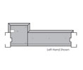 Zero T5X657B-V3-24" Mill Finish Full Body Strength Bronze Type5 657B-V3 Floor Closer Threshold - Offset Hung