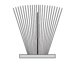 Zero 34P-Bk 30" Polycarbonate Pile Brush - Black