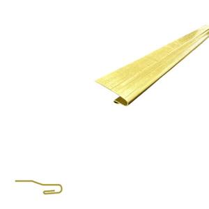 Accurate 21BR 36 Architectural Bronze Interlocking Hook Metal Weatherstrip 36" length