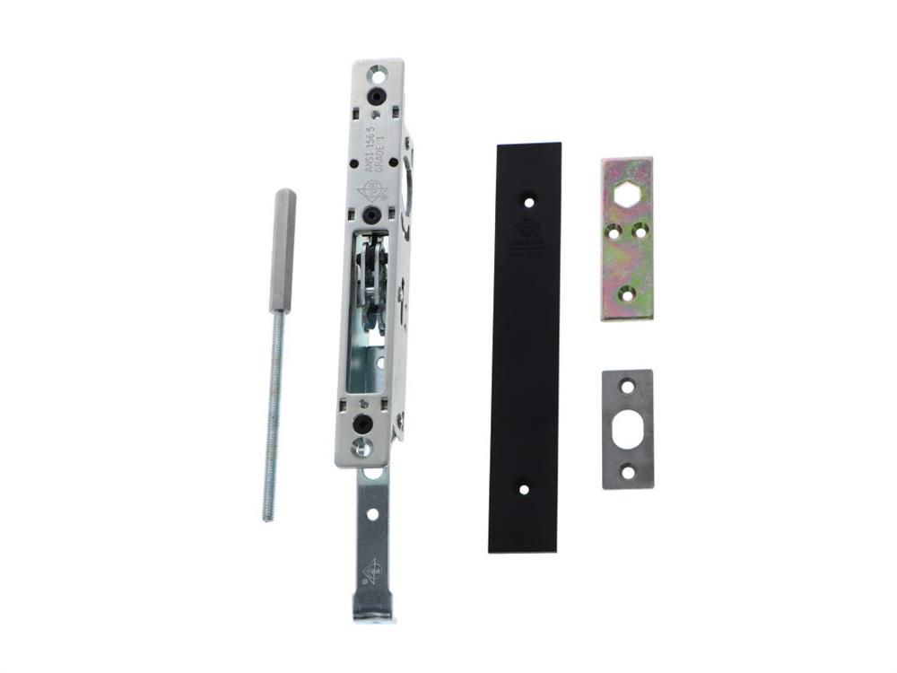 detail image for Adams Rite 1870HM-0-313 13-1/2" Cylinder-Operated Flushbolt with Flat Faceplate -Non-handed- 13-1/2" Standard Cylinder Height - Dark Bronze Anodized Aluminum Finish