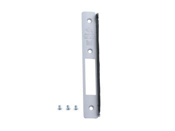 Adams Rite 24-0384-420 628 Faceplate W/Screws (MS1850S, MS1950) 1" X 6-7/8", Radius W/ Weatherseal, Hookbolt/Shortbolt, Aluminum Finish