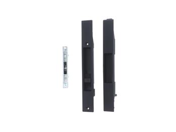 Adams Rite 4430-09-05-IB Black Sliding Door Flush Lockset with No Exterior Cylinder