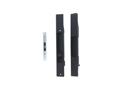 Adams Rite 4430-09-05-IB Black Sliding Door Flush Lockset with No Exterior Cylinder