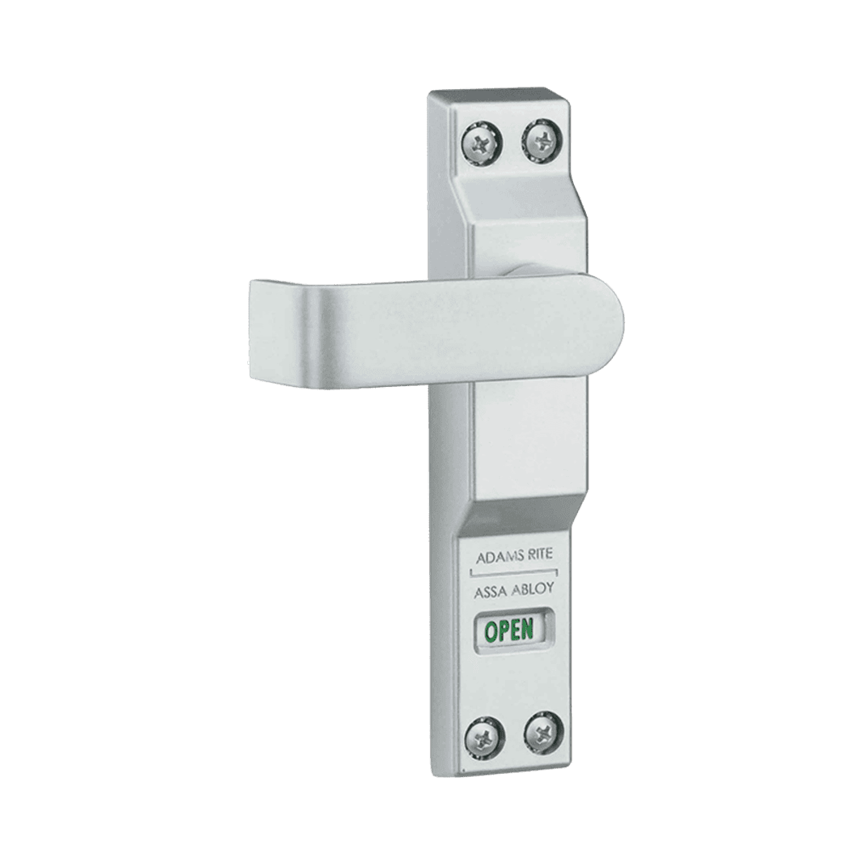 detail image for Adams Rite 4550R-02-130 Lever Trim for MS Deadlock, Flat Lever with Return, LOCKED/OPEN Indicator, RH/RHR, Satin Aluminum Painted Finish
