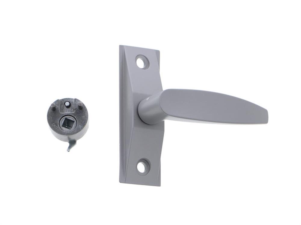 detail image for Adams Rite 4560-601-130 Right Handed Deadlatch Handle for 1-3/4" to 2" Thick Doors Satin Aluminum Finish