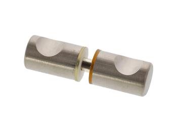 AIW SDK06X2-BN Mont Hard Double Sided Knob for Frameless Heavy Glass Shower Doors - Brushed Nickel