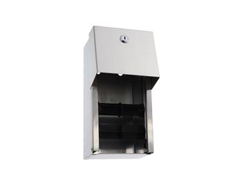 AJW U840 Hooded Steel Dual Tissue Dispenser