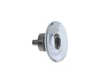 Amerock AMBP36652-CG10 Glacio Series, Aluminum/Synthetic Crystal Knob, 1-3/4" Diameter - Satin Nickel/Clear Crystal Finish