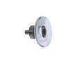 Amerock AMBP36652-CG10 Glacio Series, Aluminum/Synthetic Crystal Knob, 1-3/4" Diameter - Satin Nickel/Clear Crystal Finish
