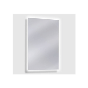 ASI 0640-4836 48" x 36" Frameless Plated Glass LED Lighted Surface Mounted Mirror