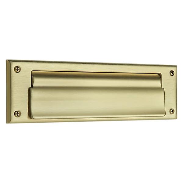 detail image for Baldwin 0015 044 Letter Box Plate Lifetime Satin Brass