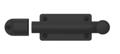 Baldwin 0345 190 Heavy Duty Dutch Door Bolt, Satin Black