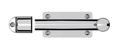 Baldwin 0345 260 Heavy Duty Dutch Door Bolt, Polished Chrome