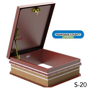 Bilco S-20 Type S Roof Hatch - Ladder Access - 36" x 30" - Galvanized Steel