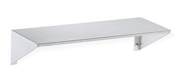 Bradley 755-016000 Stainless Steel Shelf, Surface Mount, 16W x 5D