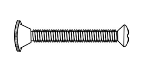 detail image for Cal-Royal 706 GOLD Thru Bolts and Grommet Nuts, Set of 4, Gold Painted Finish