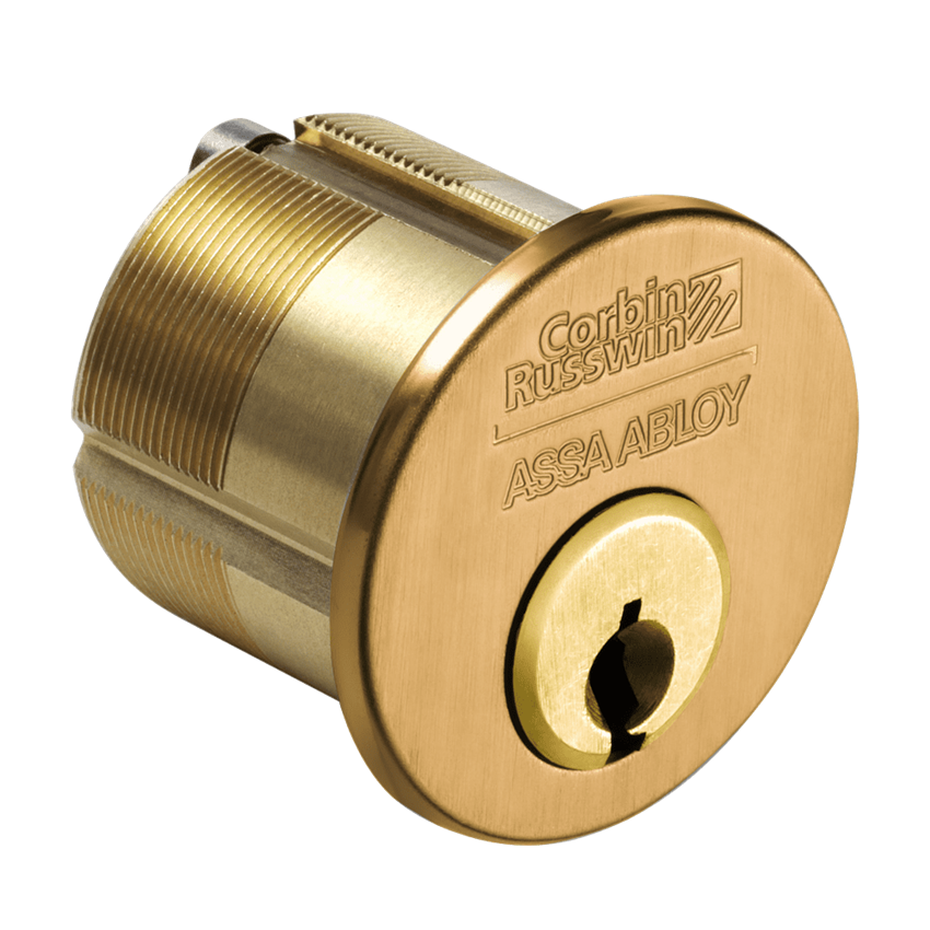 detail image for Corbin Russwin 1000-118-A04-6-27B1 611 1-1/8" Mortise Cylinder with 27B1 keyway, Sargent Cam, Bright Bronze
