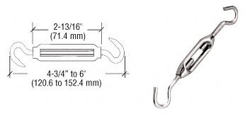 CRL CB116 Nickel Plated Cable Turnbuckle for Cable Display System