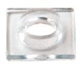 CRL HW060 Clear 3/4" Square Vinyl Washer with Sleeve, 10 pack
