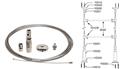CRL Y0001CR Floor to Ceiling Cable Kit for 1/4" to 3/8" Glass