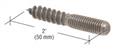 CRL Y0010 M8 x 50 mm Dual Threaded Screw, Zinc