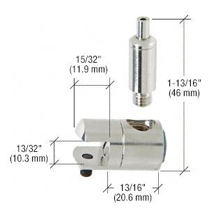CRL Y01CR Single Sided Connector with Tensioner for 3/8" Glass