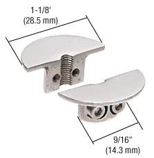 CRL Y033CR Brushed Stainless Drill-Thru Shelf Support