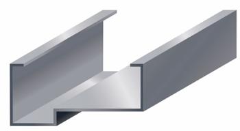 Curries CF729344 Tack weld lock edge & install double egress rein. channel, 16 Gauge, Cold Rolled Steel, Header, 8-0 Size, 2in, 5-3/4" Frame Depth