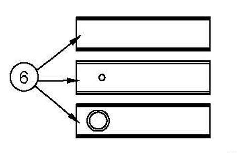 detail image for Detex 100194-9 Fillerplate, Subassembly, S&R, Hex Dogging, for 10 and 30 Series, 36”