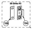 Detex 100855-2 99 Strike Kit