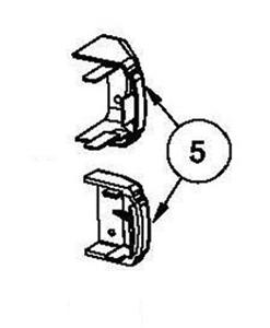 Detex 101642-9 Endcap, EC1 (Ramped), Stainless Steel, Brushed Stainless Steel