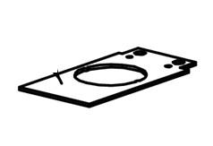 Detex 102196 Bracket, Fillerplate, CD