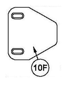 Detex 102211 Double Door Strike Plate