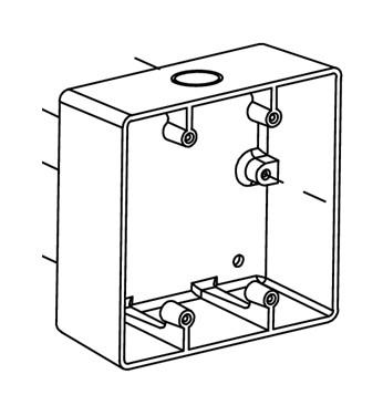 detail image for Detex 102649-2 Backbox, Black