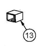 Detex 103273 Latchbolt Block
