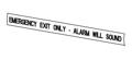 Detex 103647-1 Pushpad Sign, 230X, English, Red, STD