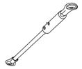 Detex 104728-1 Push Arm Rod Assembly, 20", Aluminum