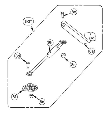 detail image for Detex 104798-2 Push Arm Subassembly, Bronze