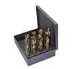 Drill America D/A1008-CO-SET 9/16-1x16ths 8 Piece Cobalt Reduced Shank Drill Bit Set