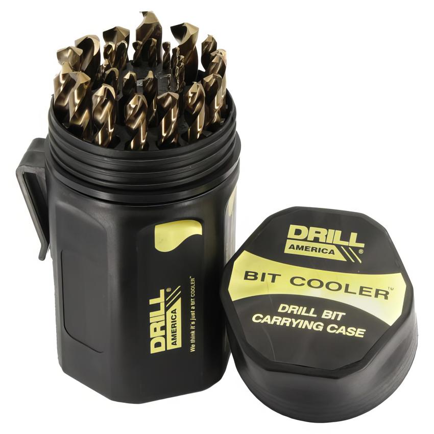 detail image for Drill America D/A29J-CO-PC 1/16 - 1/2 Cobalt Jobber Drill Bit Set Shatter Proof Case 29 Pieces (1/64 Increments)