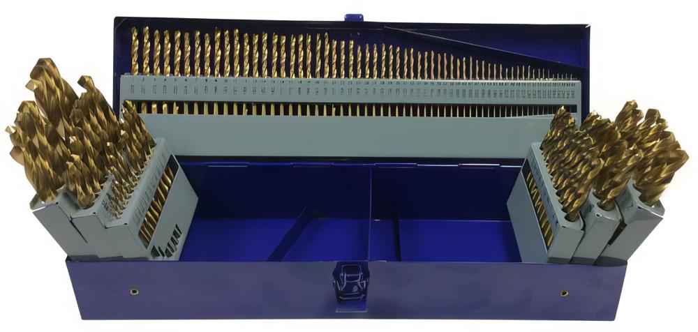 detail image for Drill America DWD115J-TN-SET #1-60 A-Z & 1/16-1/2x64ths 115 Piece Tin Coated Drill Bit Set